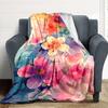 1 Stück Florale Fantasie Leichte Flanelldecke, Bequeme und Warme Decke, für Büro und Camping Schlafsofa, Wohnzimmer112