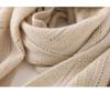 Women's 100% Pure Cashmere Hollow Knit Shawl, Versatile Solid Color Scarves, New Fashion Warm Wrap