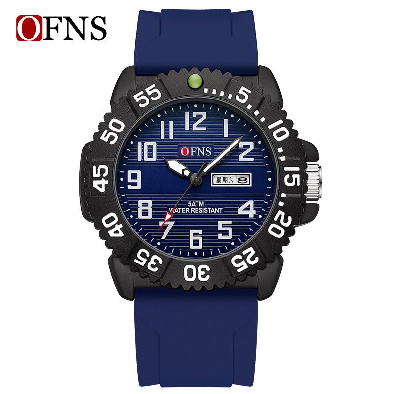 Quartz Men'S Watch Trend Simple Fashion Youth Double Calendar Luminous Waterproof Casual Men'S Watch