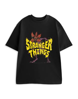 Stranger Things Short Sleeved TShirt Unisex Black Official Merch