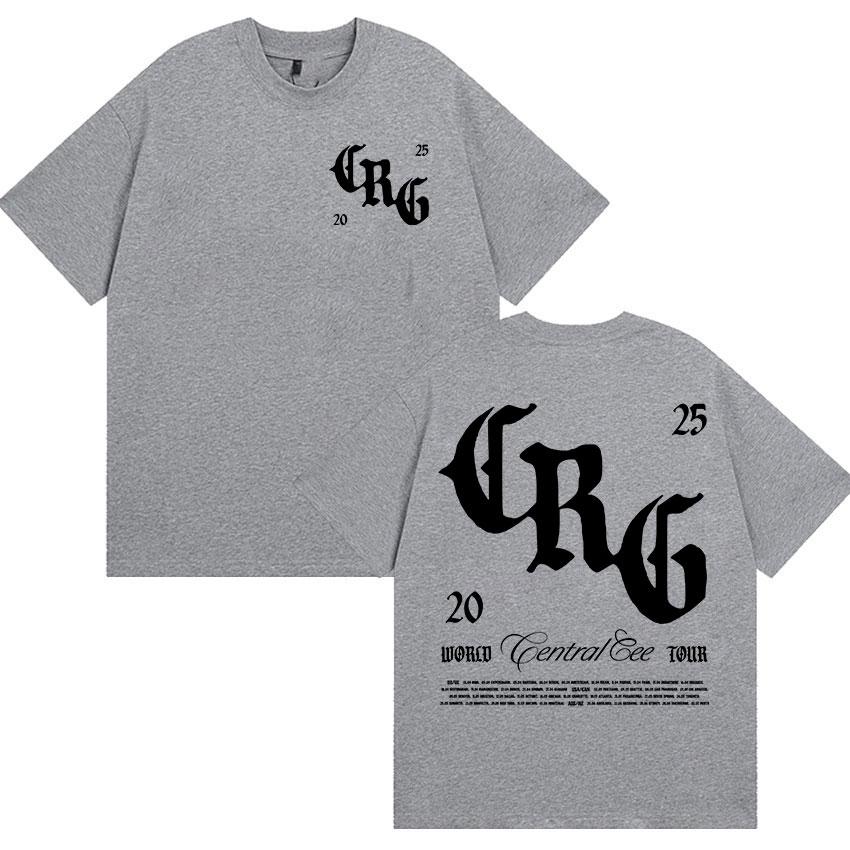 Rapper Central Cee CAN'T RUSH GREATNESS Tour Album 2025 Merch T Shirts Men Women High Quality Fashion Oversized Cotton T Shirt