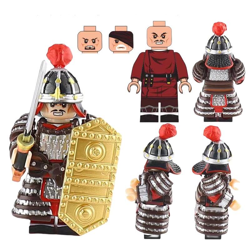 Jucărie Figurină Soldat Antică Cu Material Plastic ABS Set de Piese de Construcție DIY Non-electrică Mărime 4.5cm