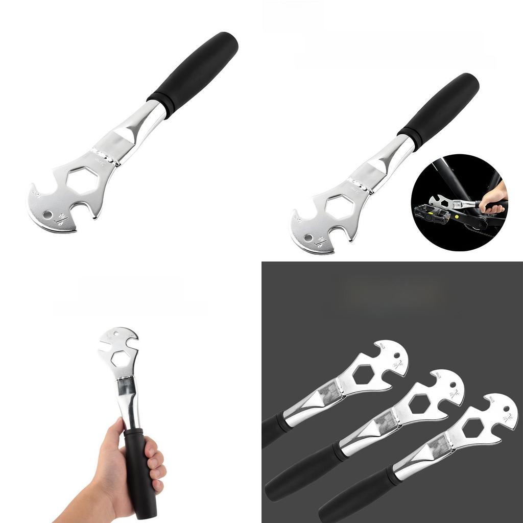 Bicycle Pedal Wrench With High Carbon Steel Handle For Bike Repair And Maintenance