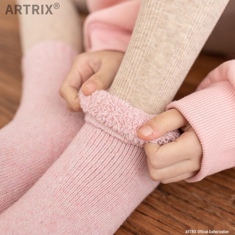 Superdicke Winter-Fleece-gefütterte Wollsocken für Jungen & Mädchen - Kleinkind Wadenlang