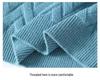 2024 Men's High Neck Diamond Pattern Knit Sweater - Winter Thickened Solid Color Pullover