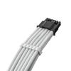 CableMod Universal Pro ModMesh Sleeved 12VHPWR StealthSense Direct PCIe Cable to 12V-2x6 (White, 16-pin 16-pin, 60cm)