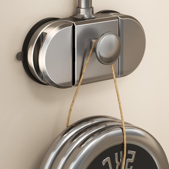 Universal Hair Dryer Holder 360 Degree Rotating Hands-Free Adjustable Suction Cup Wall Mount