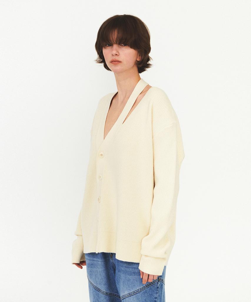 Daiaegeuneol Unbalance Overfit Cardigan (Ivory)