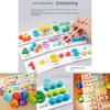 Montessori Math Learning Puzzle For Kids Wooden Bead Counting And Matching Game