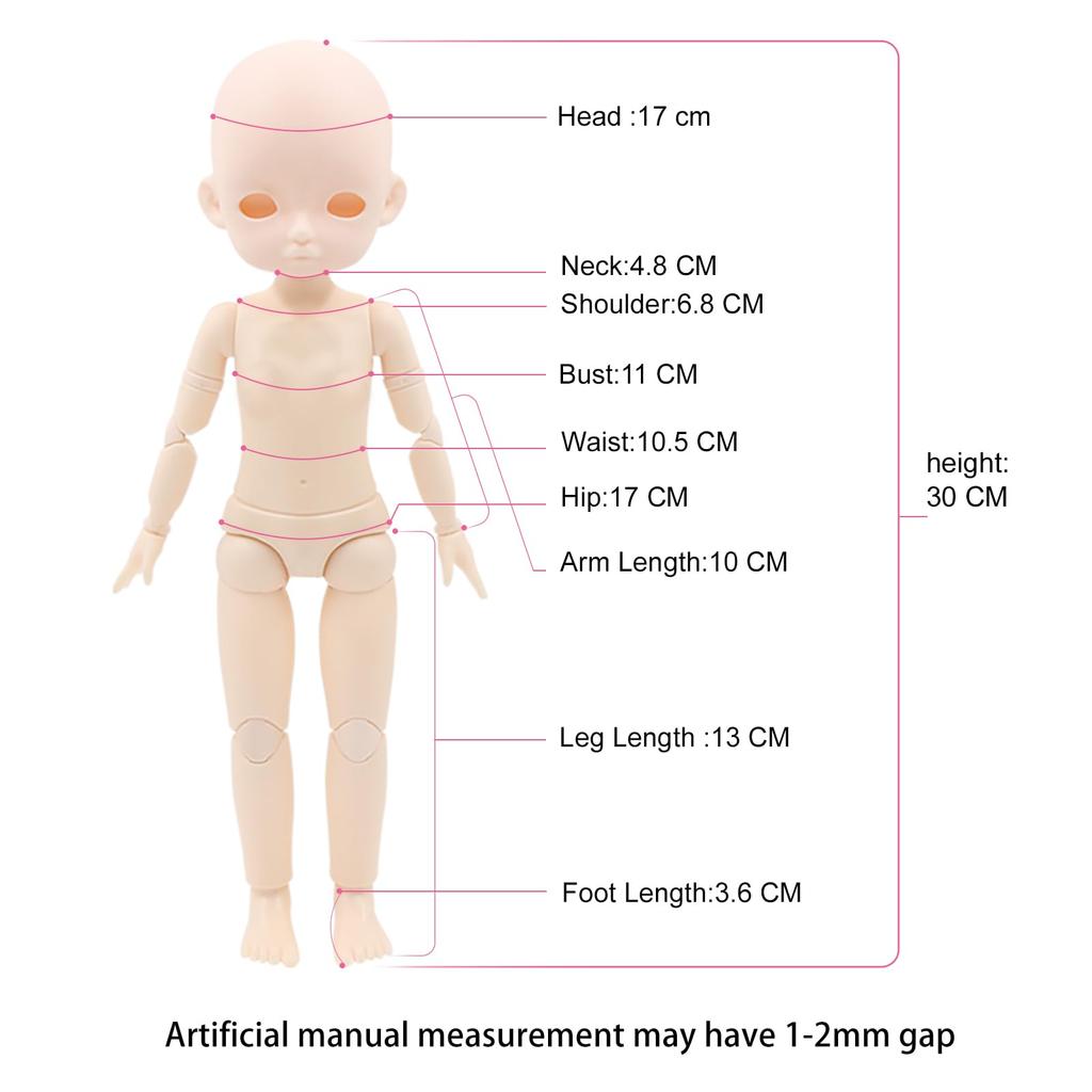 ICY Fortune Days Bjd Doll Snow and Ice Series Kids Great for DIY Girl Doll 1/6 - Doll, Gifts, Decoration, Exercise, Collection, (aimi)