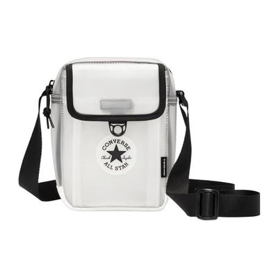 Lässige Modemarke Logo Reißverschluss Schulter Crossbody Tasche Unisex Taschen Vintage-Weiß 10025353-A01