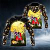 Vintage Men Hoodie 3D Print Halloween Skull Pattern Fashion Style Pullover Personality Oversize Men's Hoodie Clothing Tops
