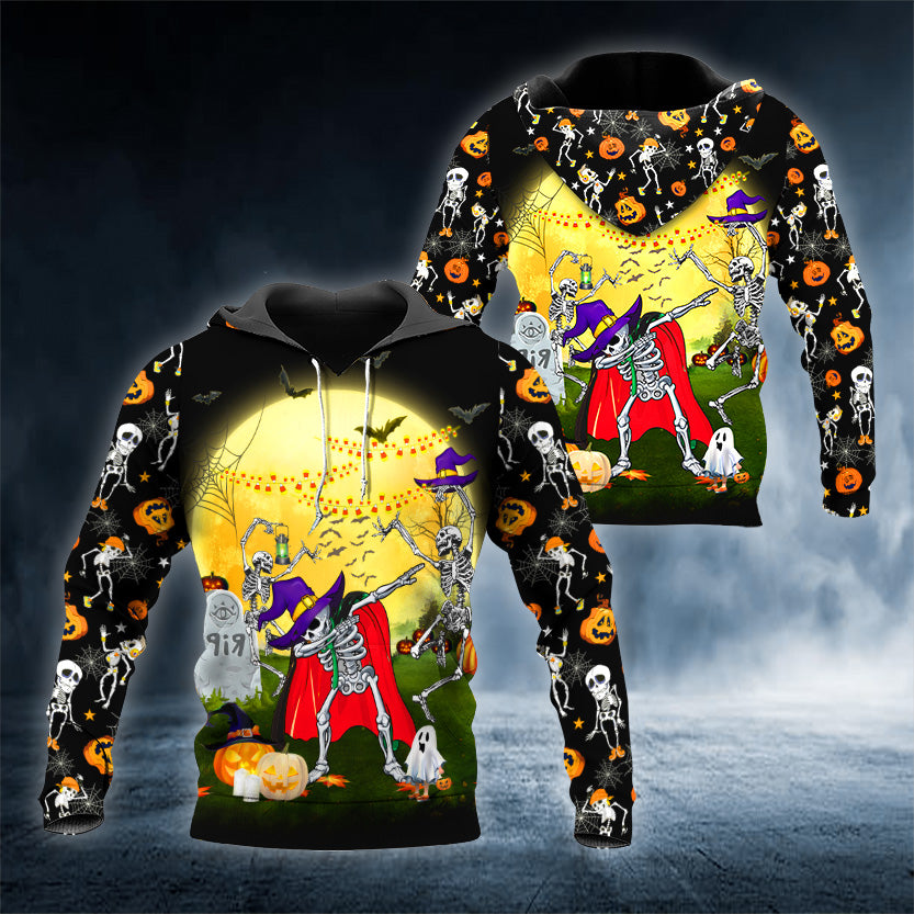 Vintage Men Hoodie 3D Print Halloween Skull Pattern Fashion Style Pullover Personality Oversize Men's Hoodie Clothing Tops