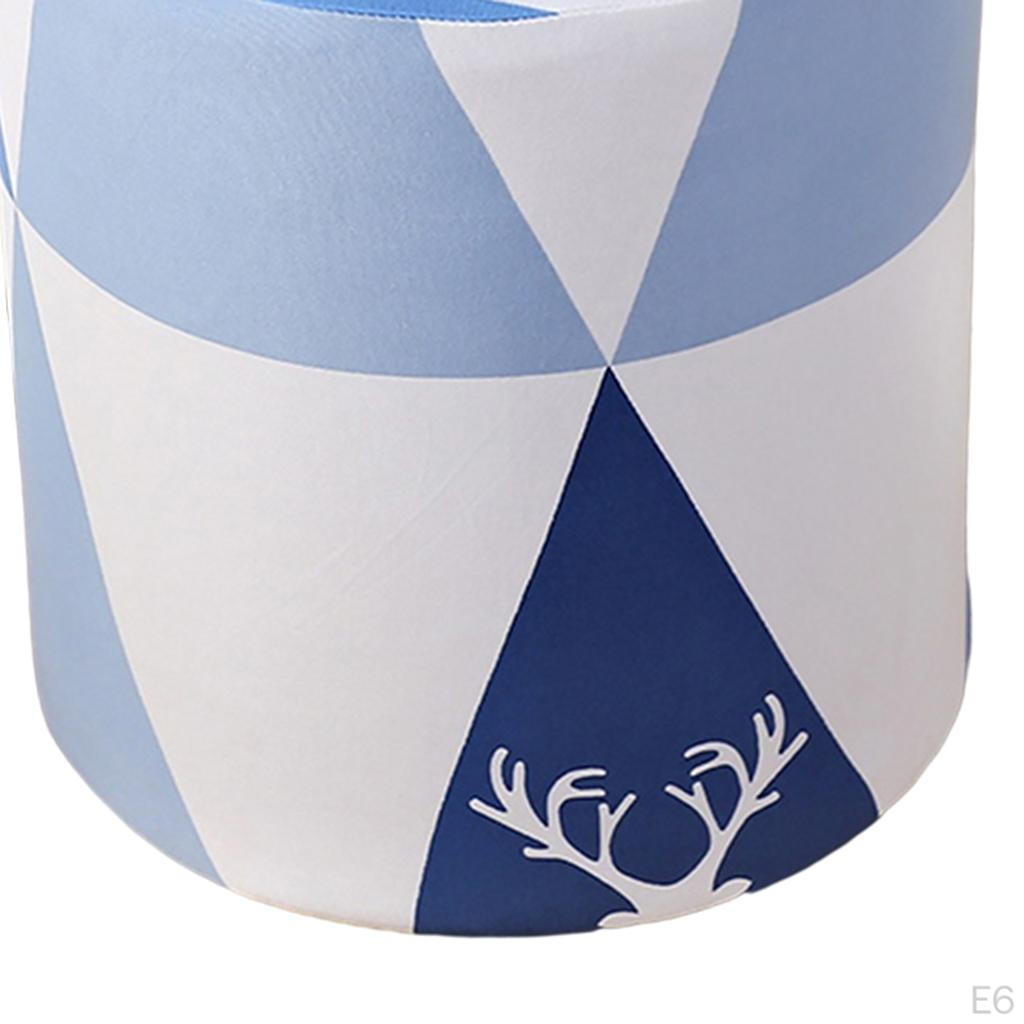 Elastic Stretch Seat Cover Round Spandex Covers Removable Washable Fit for ,Dining ,Bar