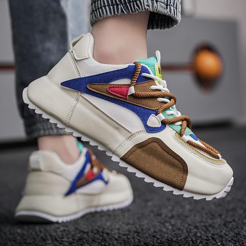 Trend Men’s Sneakers British Style Shoes For Men Platform Running Sport Sneakers Male Street Style Vulcanized Shoes Man