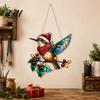 Natur-Thema Hängende Kunst Acryl Landschafts-/Vogel-Ornament Buntglas-Stil Anhänger Beidseitig Einzigartig Weihnachtsfeier Zubehör Dekoration