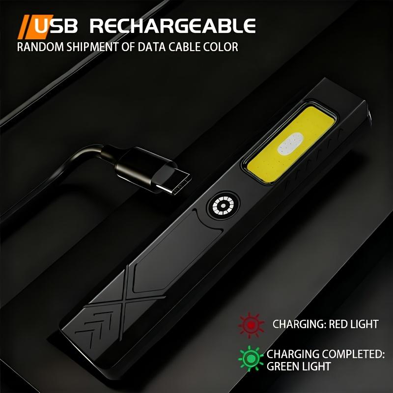 LED Keychain Flashlight Type C Rechargeable 550LM Portable Mini Torch Pocket Lantern Flood Work Light With Magnet For Emergency