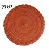 Heat Buffer Table Mat 12 Inch Round Placemats, Polyester Woven Braided Place Mats, Durable Washable Resistant Circle Dining Mats for Kitchen