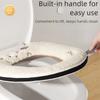 Warm Velvet Toilet Seat Thickened Toilet Seat Cushion Comfortable Toilet Seat Cover  Winter