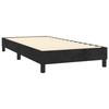Maison Exclusive - Sommier à lattes de lit avec matelas Noir 90x190 cm Velours