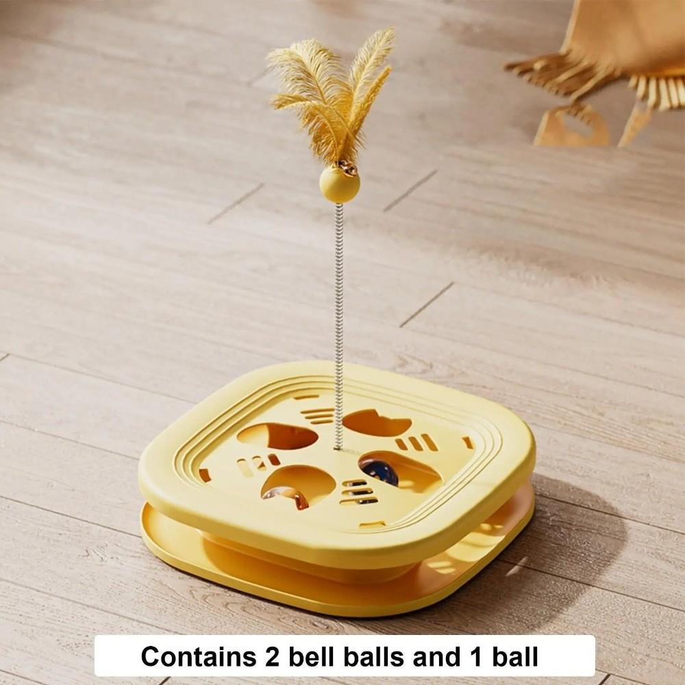 Funny Interactive Cat Puzzle Box Creative Cat Teasing Box Kitten Track Ball Toy  Indoor Game