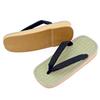 Takeharu Men's Setta Sandals, Made In Japan, with a Sponge Sole, Large Size, Solid Color, Square Shape, Comfortable, Seigaiha Pattern, Size L