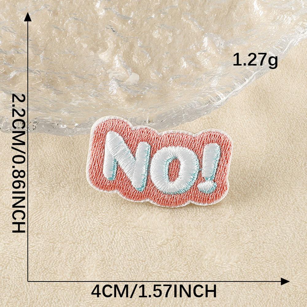 Letter Flower Self-adhesive Embroidery Badge Patches for DIY T-shirt Jeans Backpack Clothing Appliques Decor Sticker