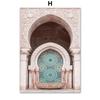 Hot Air Balloon Flower Moroccan Door Monstera Posters Prints Canvas Painting Nordic Wall Art Pictures For Living Room Decor