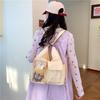 Schoolbag Fashionable New Japanese Star Pain Bag Women's Two-dimensional Large-capacity Transparent Splicing Shoulder Bag Student Messenger Bag Tide