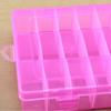 Storage Box Large Capacity Transparent PP Home 24 Grids Dividers Box for Crafts
