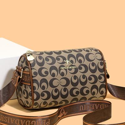 Large-capacity Multi-layer Crossbody Bag for Middle-aged Mothers - Printed Shoulder Bag