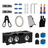 Pool Cue Tips Replacement Kit Professional Billiard Cue Replacement Portable Complete Pool Repair Tool for Billiard Pool Cue