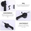 Mini Hand-cranked Air Blower Portable BBQ Grill Fire Bellows Barbecue Fan for Picnic Camping Outdoor Grilling Essentials