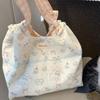 Cute girl sweet bag new floral sheep tote versatile canvas bag commuter bento handbag