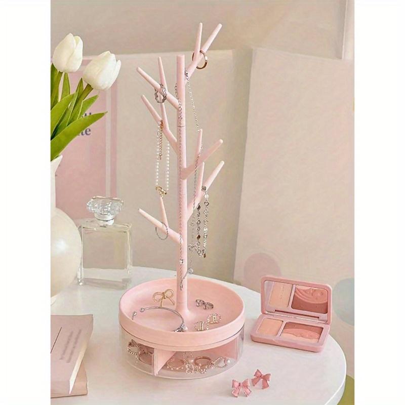 

Подставка-дисплей для хранения ювелирных изделий для ожерелий, браслетов, серег и колец Снова в школу Pink разноцветный