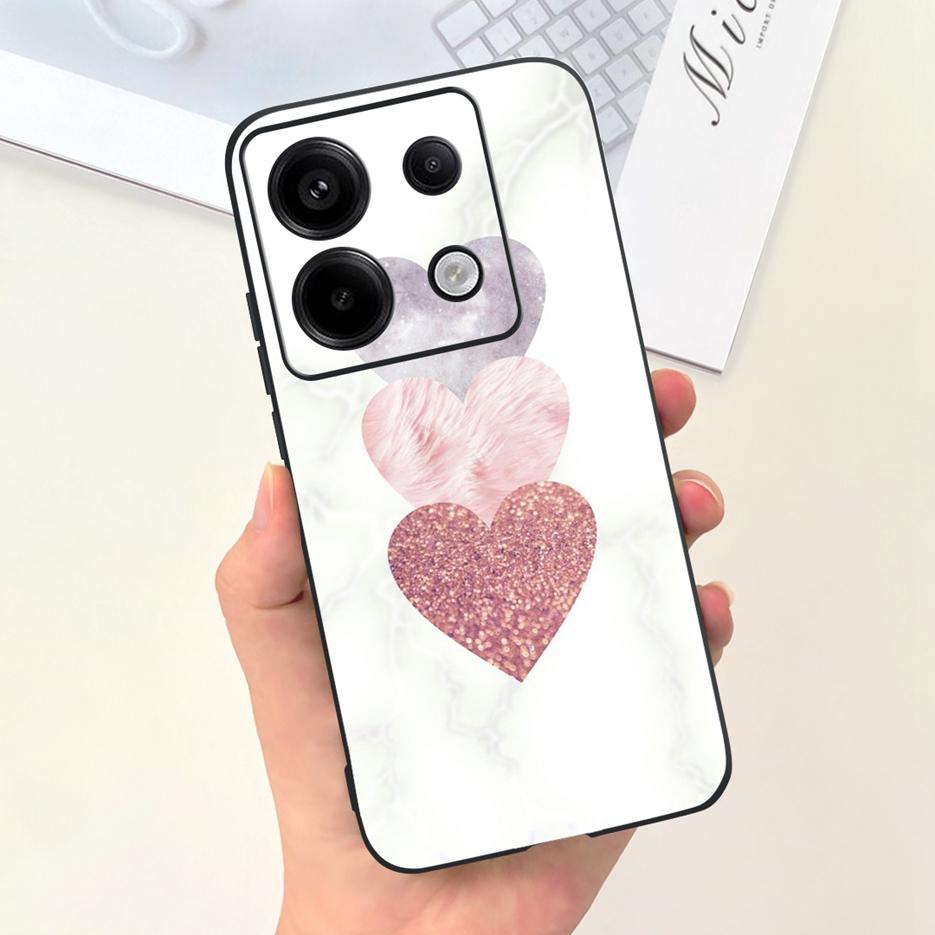 For Xiaomi Redmi Note 13 4G Case Cute Fashion Cartoon Cover Soft Silicone Phone Case For Redmi Note 13 Pro Plus Note13 5G Bumper