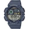 Casio WS-1500H-2AV Digital Men's Fishing and Moon Data Display Watch Grayish Navy Overseas Model