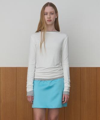 MA JOURNEE Basic Boat Neck Top_Ivory