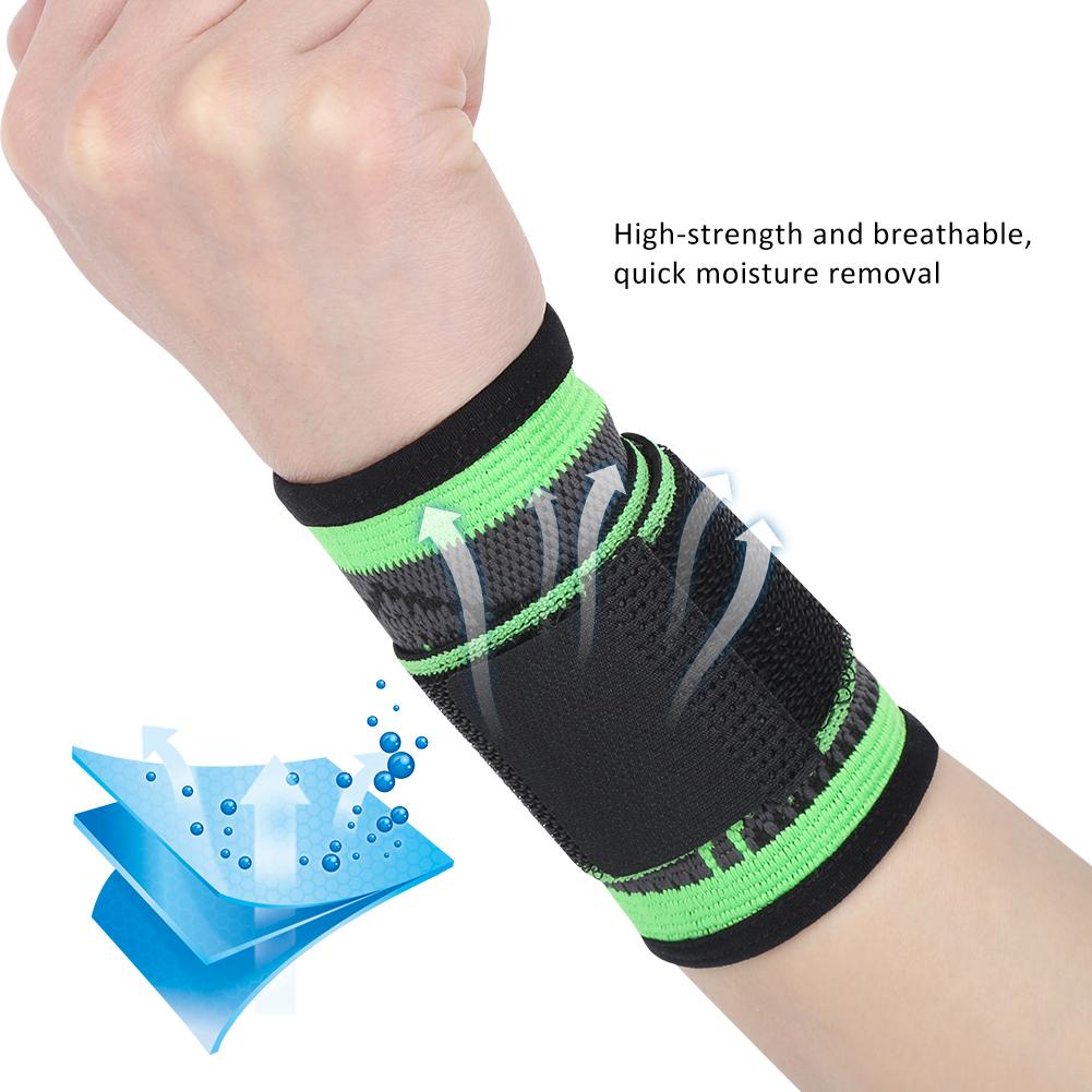 Sport Compression Wrist Guard Wrapped Bandage Breathable for Fitness Weightlifting Basketball Volleyball Sport Wrist