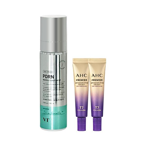 VTCOSMETICS PDRN Riddle Shot Mist 100ml + AHC Eye Cream Season 13 12ml x2
