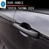 4PCS Carbon Fiber Car Styling Outside Car Door Pull Doorknob Handle Bowl Cover Trim ABS Accessories For Toyota Tacoma 2024 2025