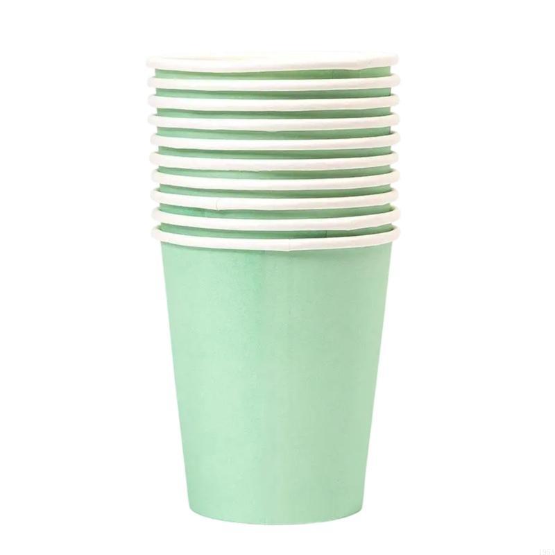Pack Of 10 Disposable Single Wall Cups Hand Painted Drinking Cup Use Friendly Coffee Cups Durable And Leak Proof Design