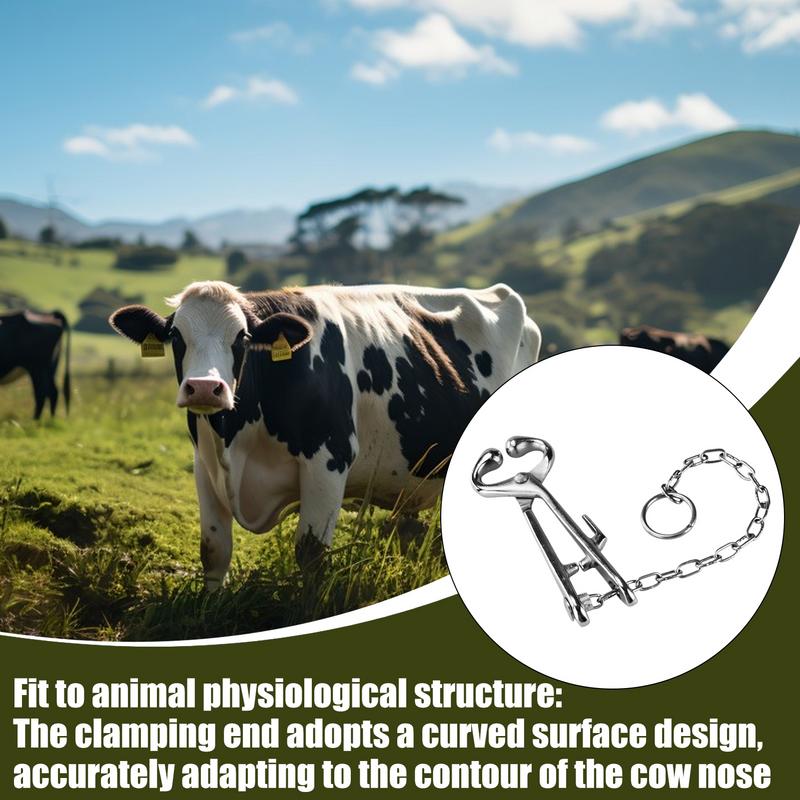 Rinder Nasenzange Für Ranch Edelstahl Rinder Nase Rinderclip Garten Zubehör Für Tierarzt Farm Vieh Ausrüstung