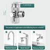 Dual Mode Faucet Diverter - Switch Faucet/Shower Dispense At the Touch of a Button Tool-Free Installation Easy Installation