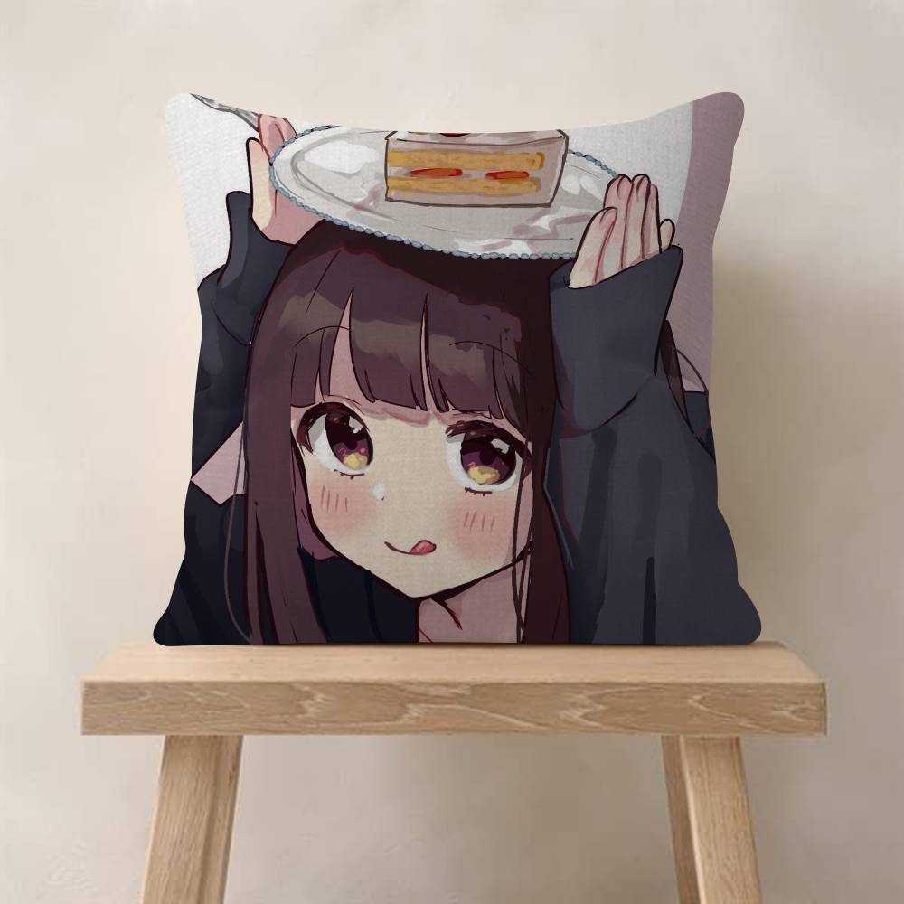 Anime Menhera cute Chan  Cushion Cover Pillow Cover Decor Pillowcase Printed Cushion Case for Couch