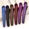 12Pcs Plastic Frosted Professional Salon Hair Clamps Colorful Barrette Styling Tools Crocodile Hair Clips Duckbill Clip Large