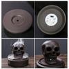 Windproof Lampshade LED Skull Ceramics Incenses Burners Waterfall Backflow Incenses Cones Holders for Home Decoration