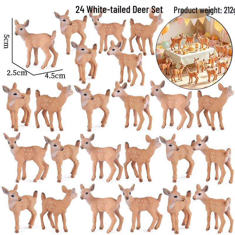 Wild Animal Model: Easter, Christmas, and Birthday Cake Decoration Toy for Children