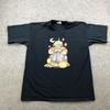 Vintage Halloween Shirt Herren Größe L Hergestellt in den USA Kürbis Vogelscheuche 90er AllSport