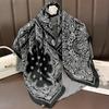 1116 Autumn New 91 Square Scarf Scarf Red Cashew Nut Foreign Style Fashion Can Be Matched with Shirt Neck Protection for Mother